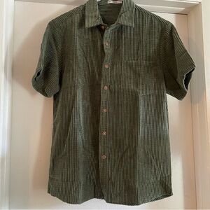 Zaful Green Casual Button Down Shirt